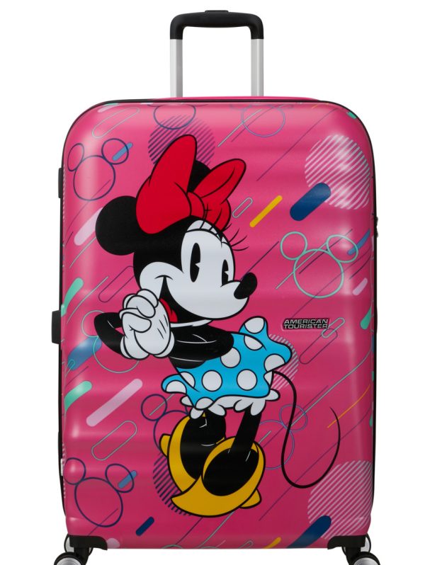 Wavebreaker Disney 4-wheel 77cm large Spinner suitcase -minnie f.pop
