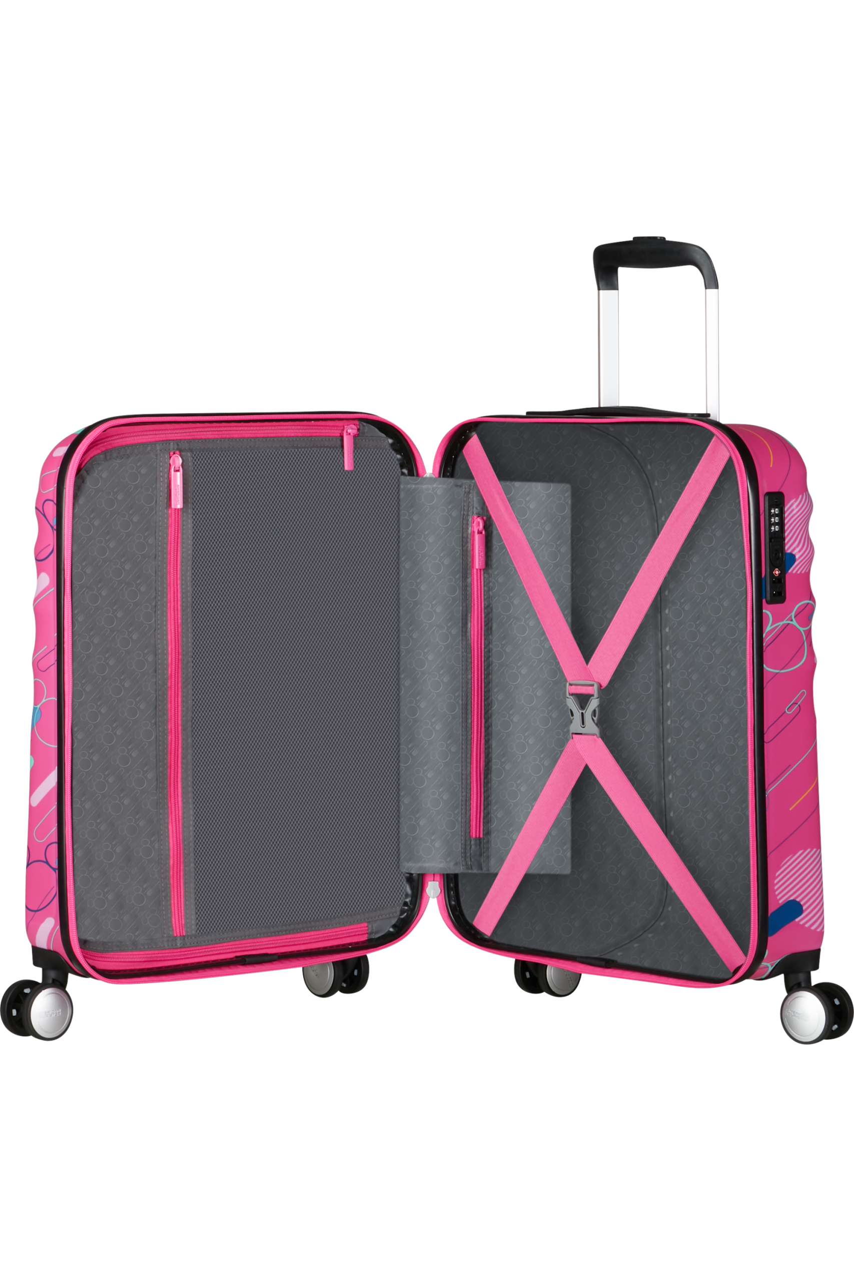 Saleys Travel Bags Wavebreaker Disney 4-wheel 67cm medium Spinner suitcase -minnie f.pop - Image 2