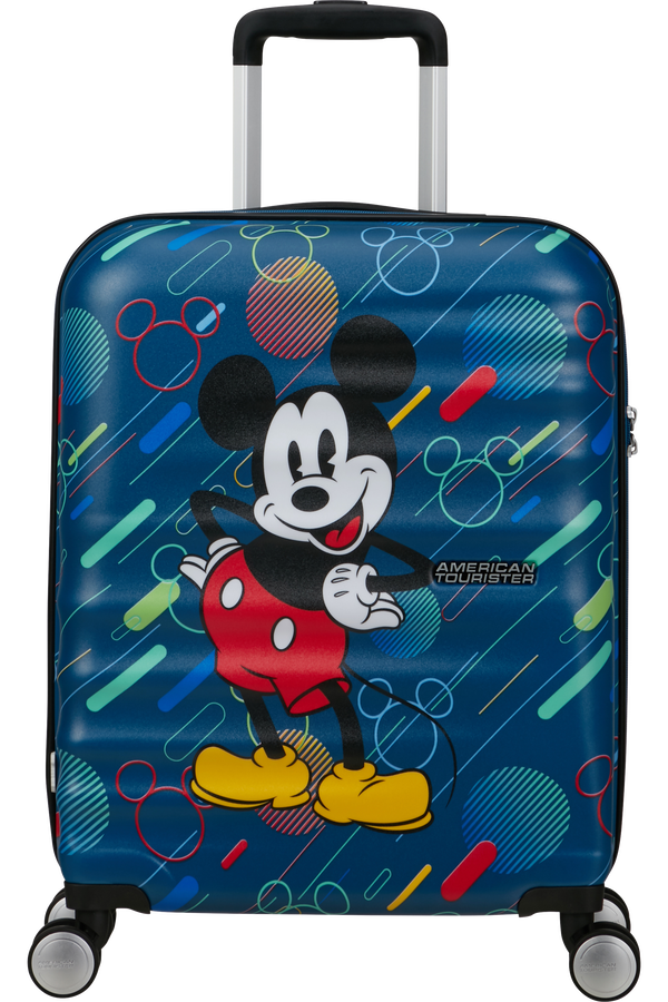 Saleys Travel Bags Wavebreaker Disney 4-wheel cabin baggage Spinner suitcase 55cm -mickey f.pop