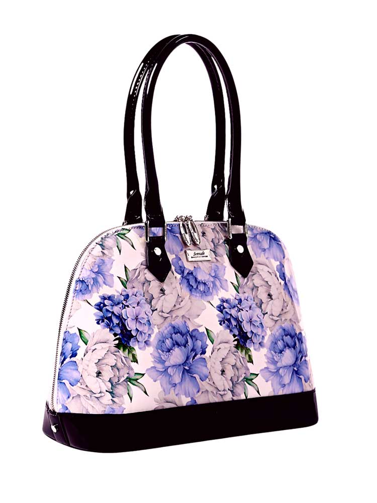 Saleys Travel Bags Serenade Lilac Peonies Dome Bag