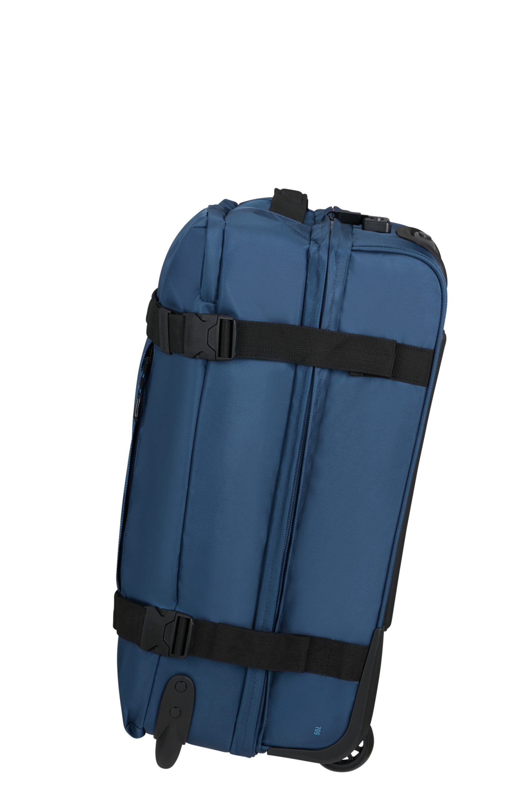 Saleys Travel Bags American Tourister Urban Track Duffle with Wheels Small 55L -Navy - Image 7