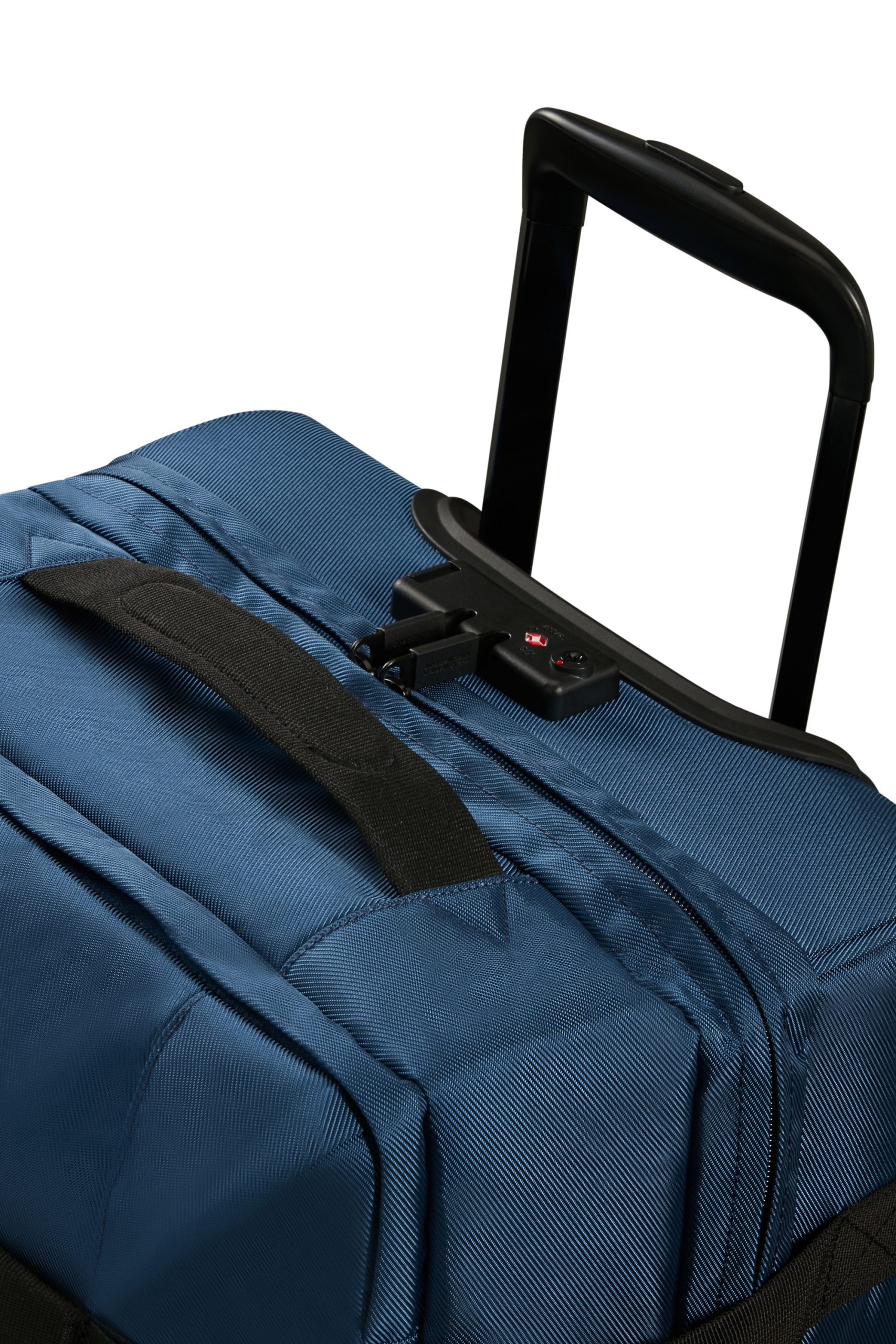 Saleys Travel Bags American Tourister Urban Track Duffle with Wheels Small 55L -Navy - Image 3