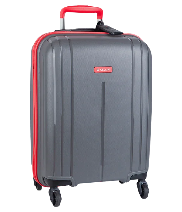 Cellini Qwest 4 Wheel Carry On Trolley -Grey