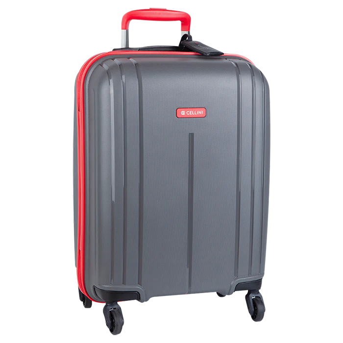 Saleys Travel Bags Cellini Qwest 4 Wheel Carry On Trolley -Grey