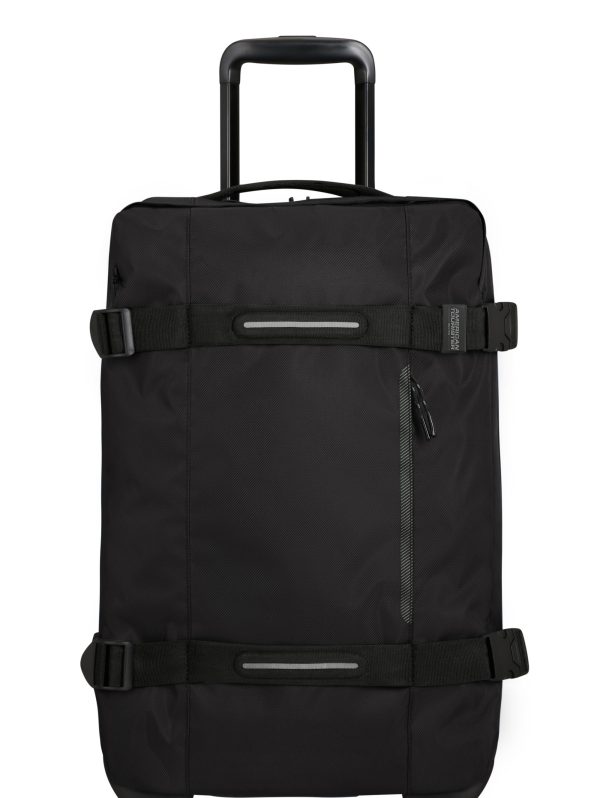 American Tourister Urban Track Duffle with Wheels Small 55L -Black