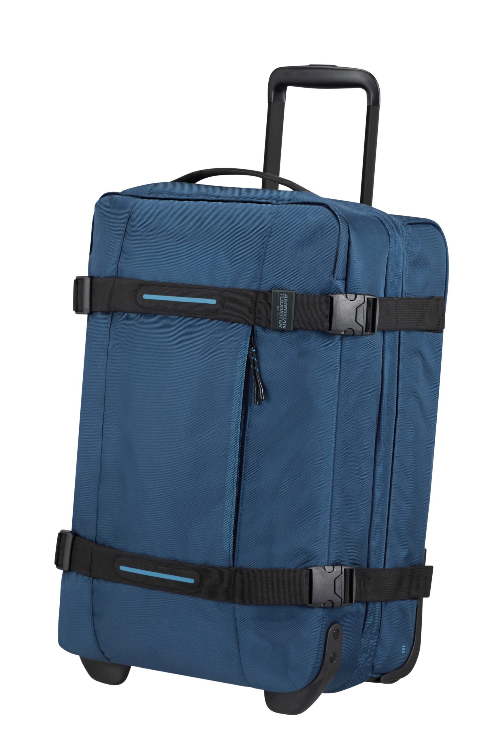 Saleys Travel Bags American Tourister Urban Track Duffle with Wheels Small 55L -Navy - Image 9