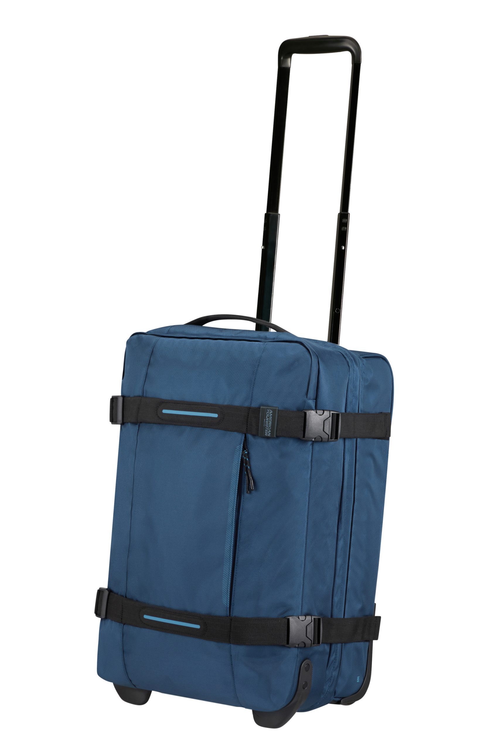 Saleys Travel Bags American Tourister Urban Track Duffle with Wheels Small 55L -Navy - Image 2