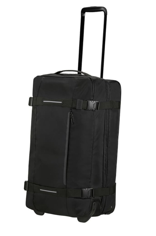 American Tourister Urban Track Duffle with Wheels Medium 84L -Black
