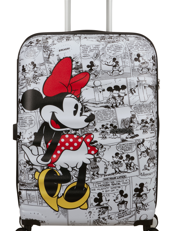 Wavebreaker Disney 4-wheel 67cm medium Spinner suitcase -minnie comics white