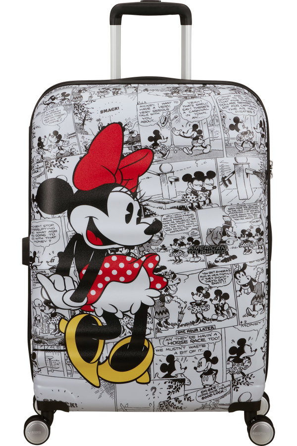 Wavebreaker Disney 4-wheel 67cm medium Spinner suitcase -minnie comics white