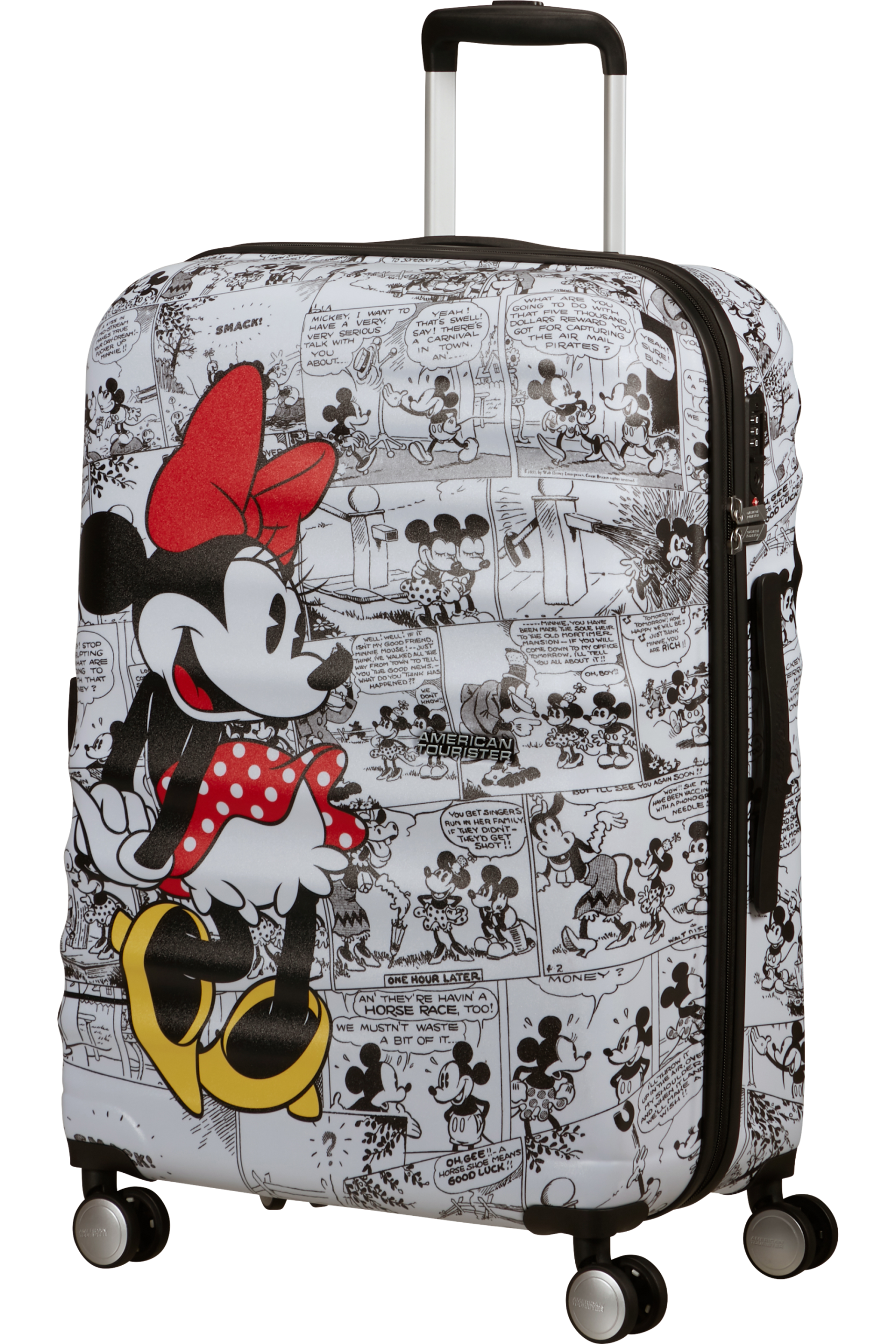 Wavebreaker Disney 4-wheel 67cm medium Spinner suitcase -minnie comics white - Image 5