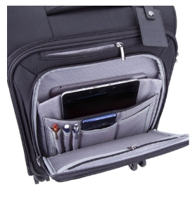 Saleys Travel Bags Cellini Optima 4 Wheel Digital Carry On Trolley - Black - Image 2