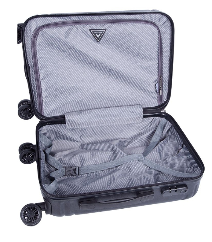 Saleys Travel Bags Voyager Duro Large 4 Wheel Trolley Case -black - Image 2