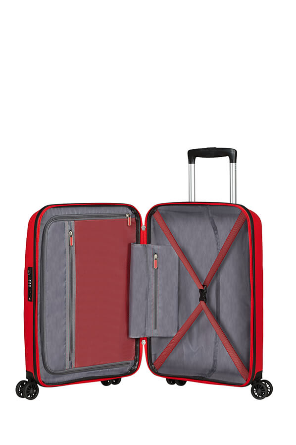Saleys Travel Bags American Tourister Sunside Spinner Expandable 77cm -Sunset Red - Image 5