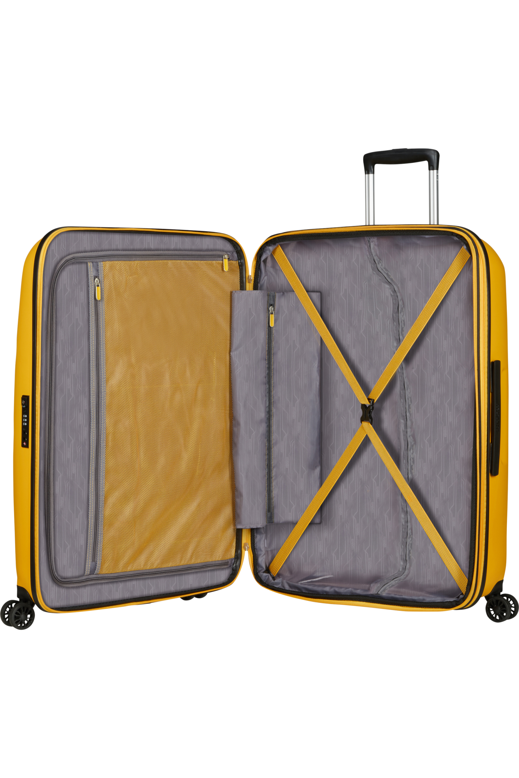 American Tourister Bon Air DLX Spinner TSA Expandable 75cm-light yellow - Image 4