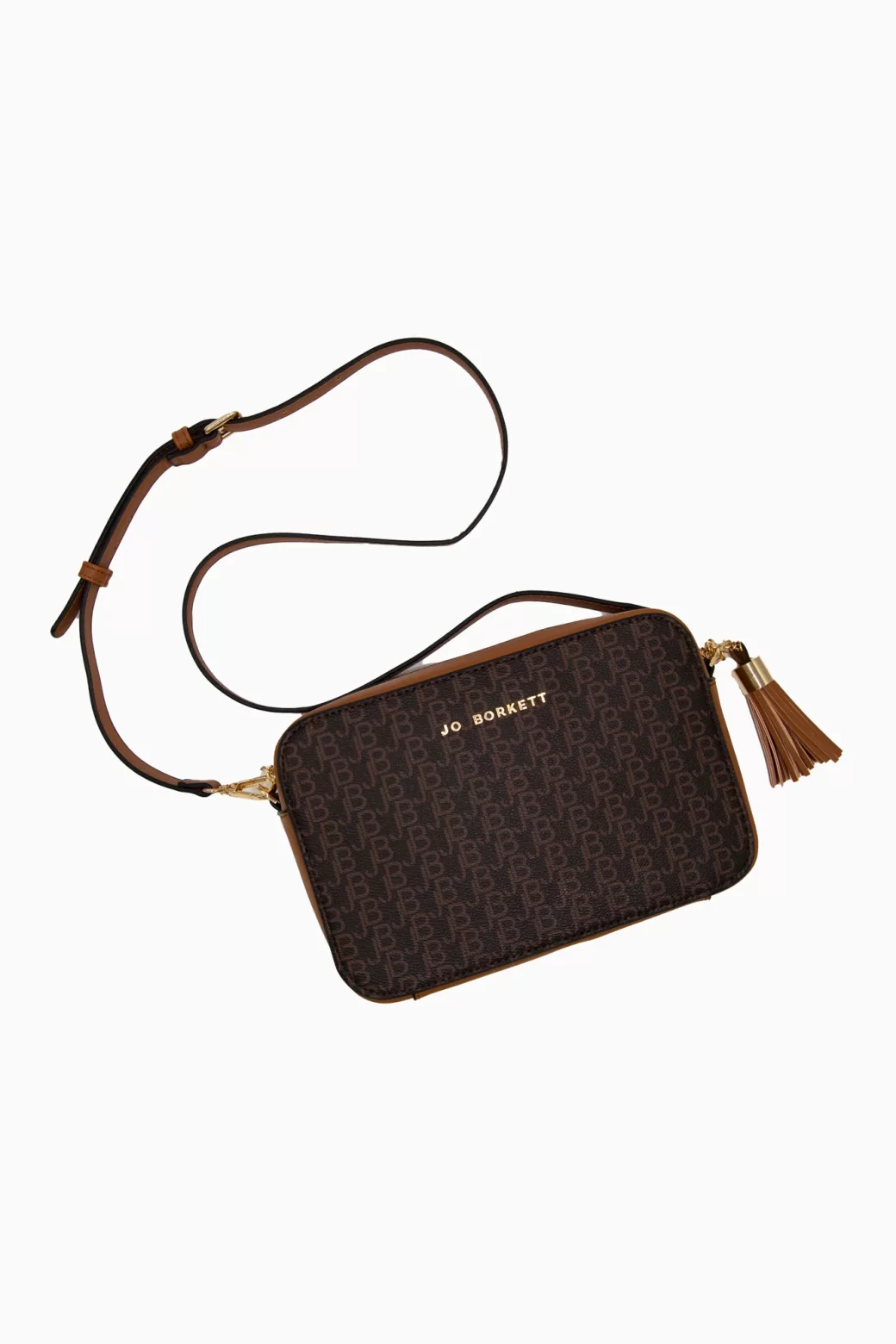 Jo Borkett Logo Crossbody - Tan - Image 2
