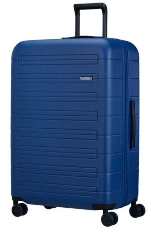 American Tourister Novastream Spinner TSA Expandable 77cm-Navy Blue