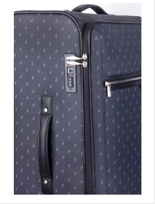 Saleys Travel Bags Polo Signature Luggage Large 4 Wheel Trolley Case -Black - Image 3