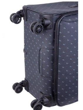 Saleys Travel Bags Polo Signature Luggage Large 4 Wheel Trolley Case -Black - Image 2