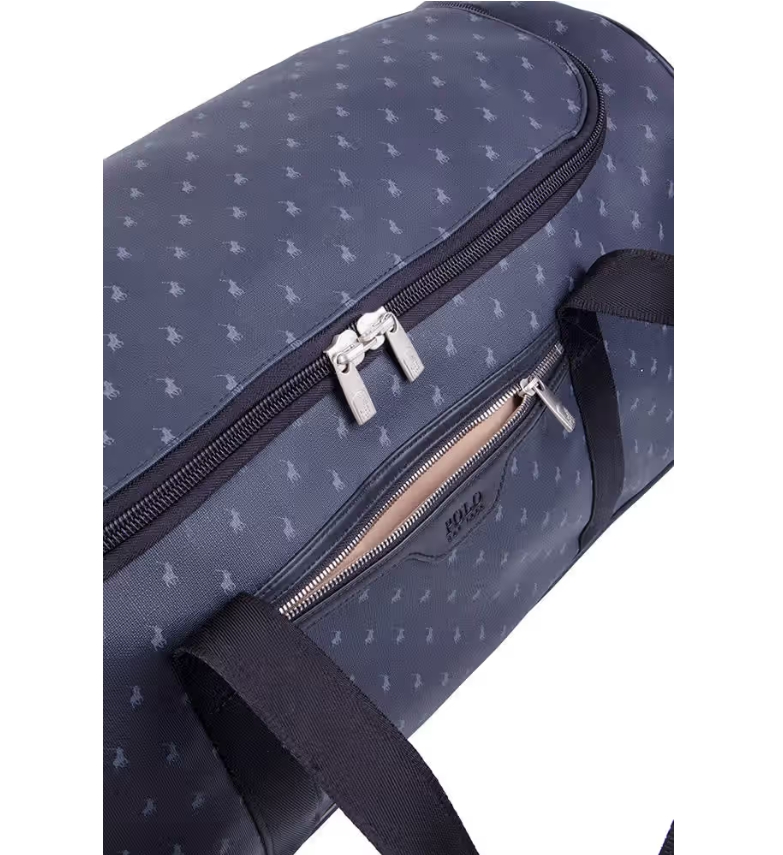 Saleys Travel Bags Polo Signature Luggage Medium Trolley Duffel -Black - Image 3