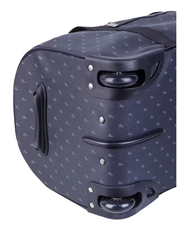 Saleys Travel Bags Polo Signature Luggage Medium Trolley Duffel -Black - Image 2