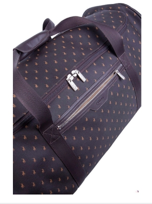 Saleys Travel Bags Polo Signature Luggage Large Trolley Duffel -Brown - Image 3