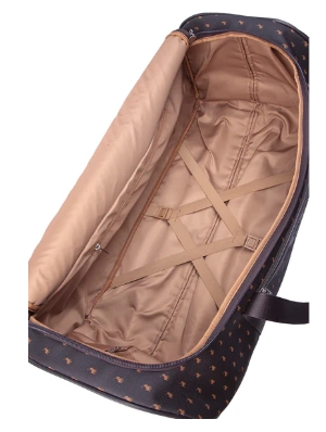 Saleys Travel Bags Polo Signature Luggage Large Trolley Duffel -Brown - Image 2