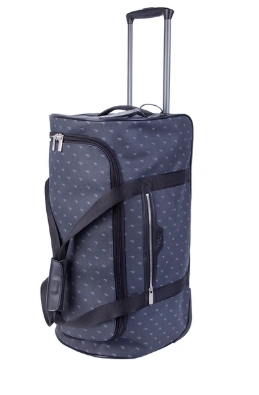 Polo Signature Luggage Large Trolley Duffel -Black