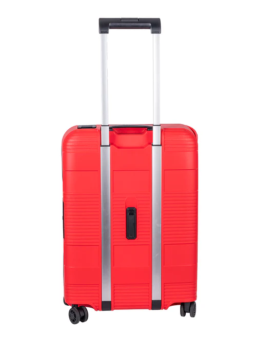 Saleys Travel Bags Cellini Safetech Zipperless Lock 4 Wheel Carry On Trolley Red - Image 3