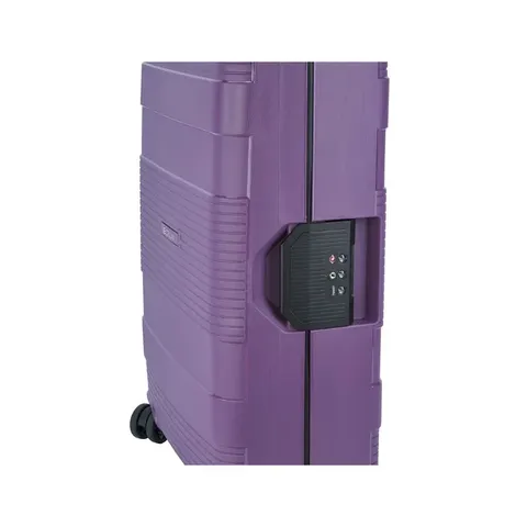 Saleys Travel Bags Cellini Safetech Large 4 Wheel Trolley Case -plum - Image 3
