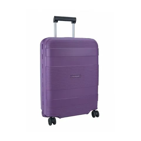 Cellini Safetech Large 4 Wheel Trolley Case -plum