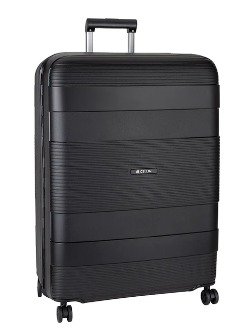 Saleys Travel Bags Cellini Safetech Zipperless Lock Large 4 Wheel Trolley Case