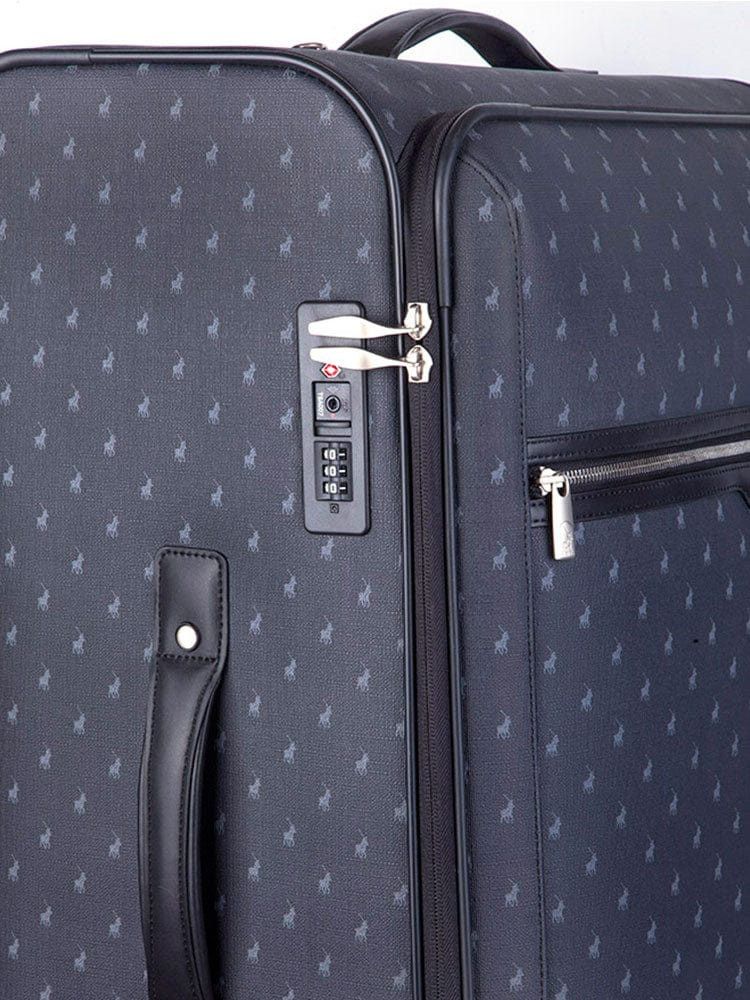 Saleys Travel Bags Polo Signature Luggage Medium 4 Wheel Trolley Case -Black - Image 2