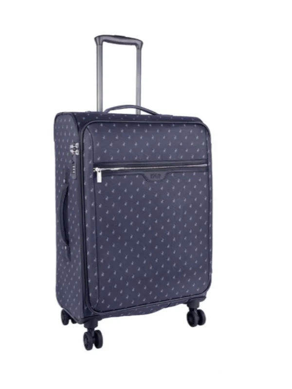Polo Signature Luggage Medium 4 Wheel Trolley Case -Black