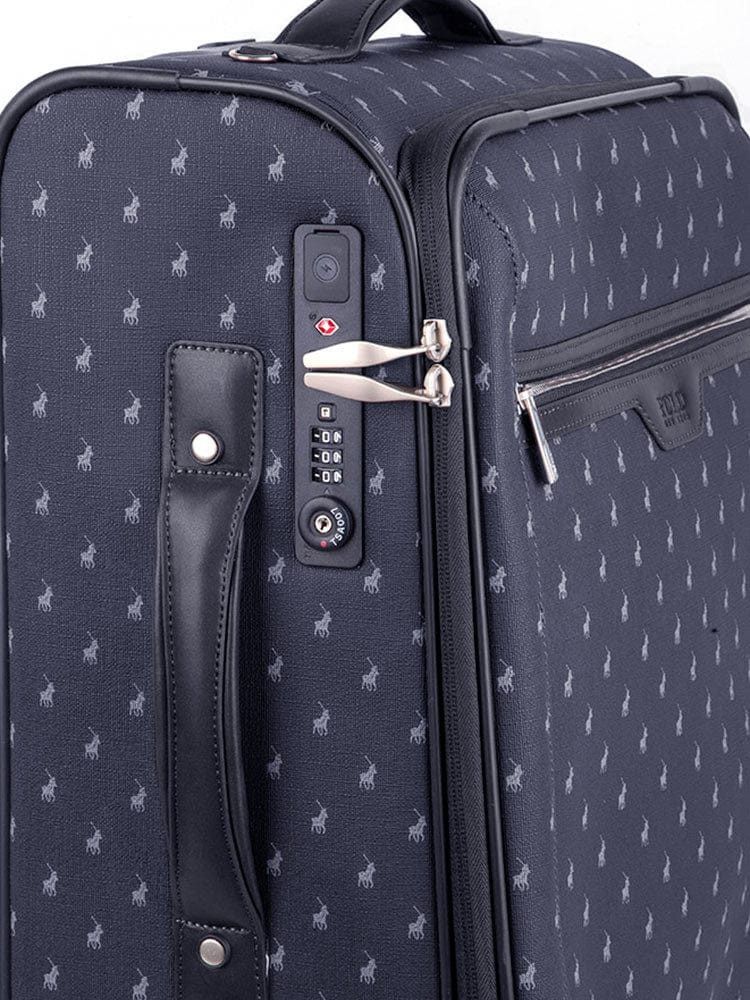 Saleys Travel Bags Polo Signature Luggage 4 Wheel Carry On Trolley -Black - Image 4