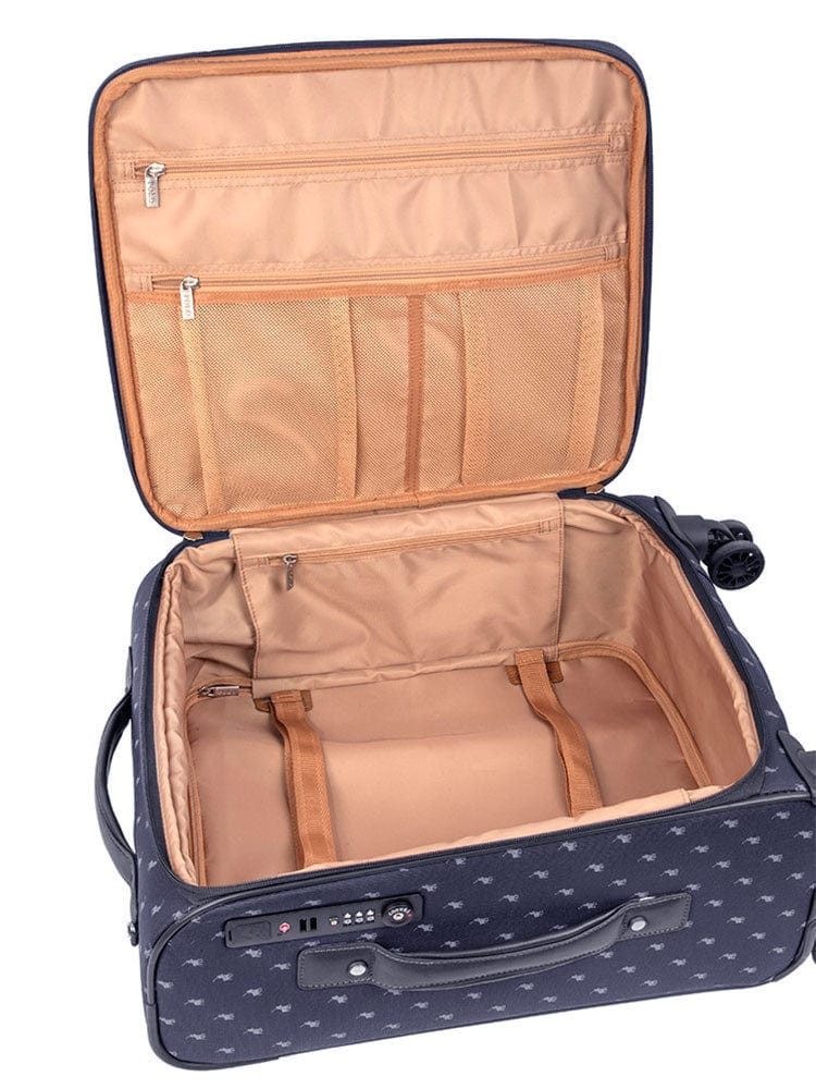 Saleys Travel Bags Polo Signature Luggage 4 Wheel Carry On Trolley -Black - Image 3