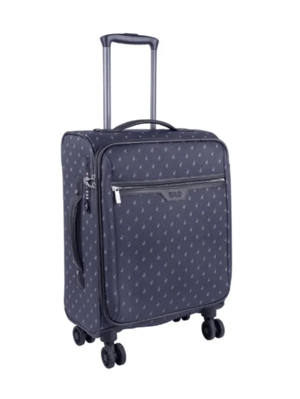 Polo Signature Luggage 4 Wheel Carry On Trolley -Black