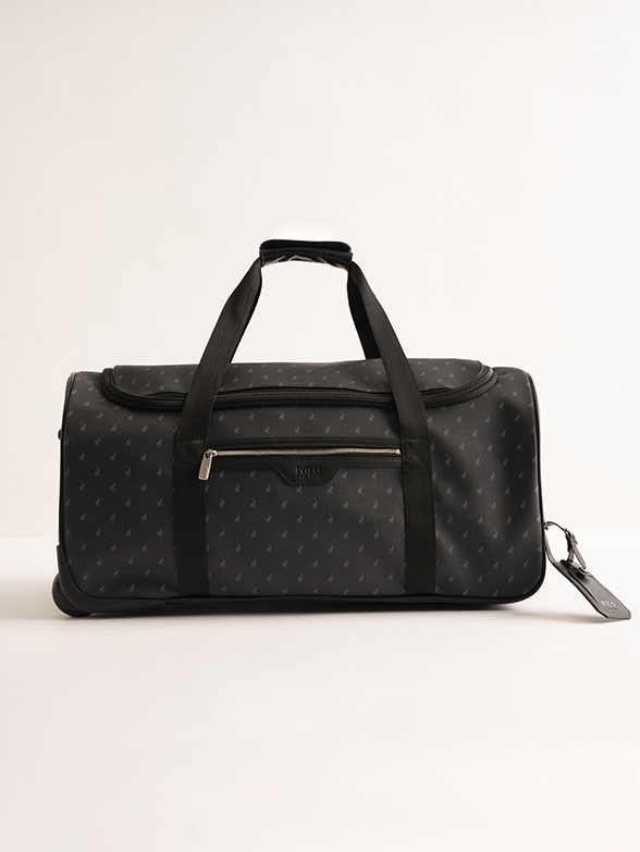 Polo Signature Luggage Medium Trolley Duffel -Brown