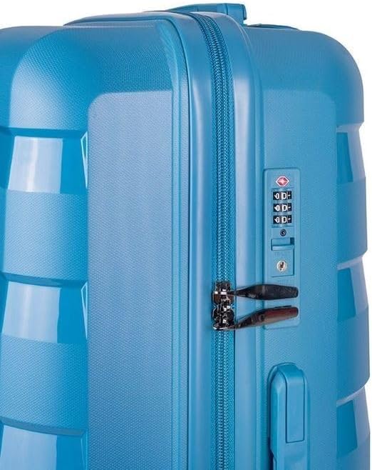 Saleys Travel Bags Voyager Pacific Large 4 Wheel Trolley Case-blue - Image 3