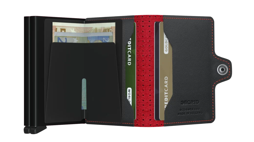 Secrid Twinwallet perforated black-red - Image 3
