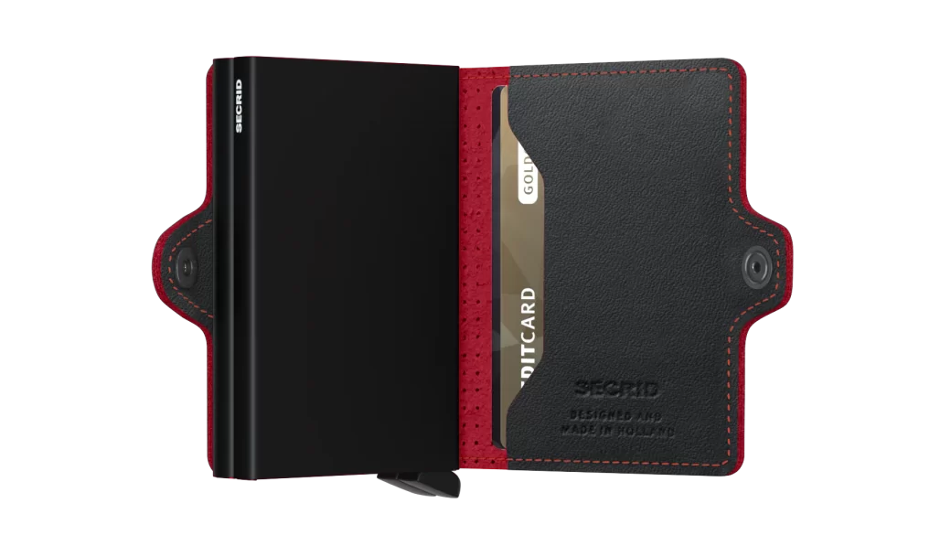 Secrid Twinwallet perforated black-red - Image 4