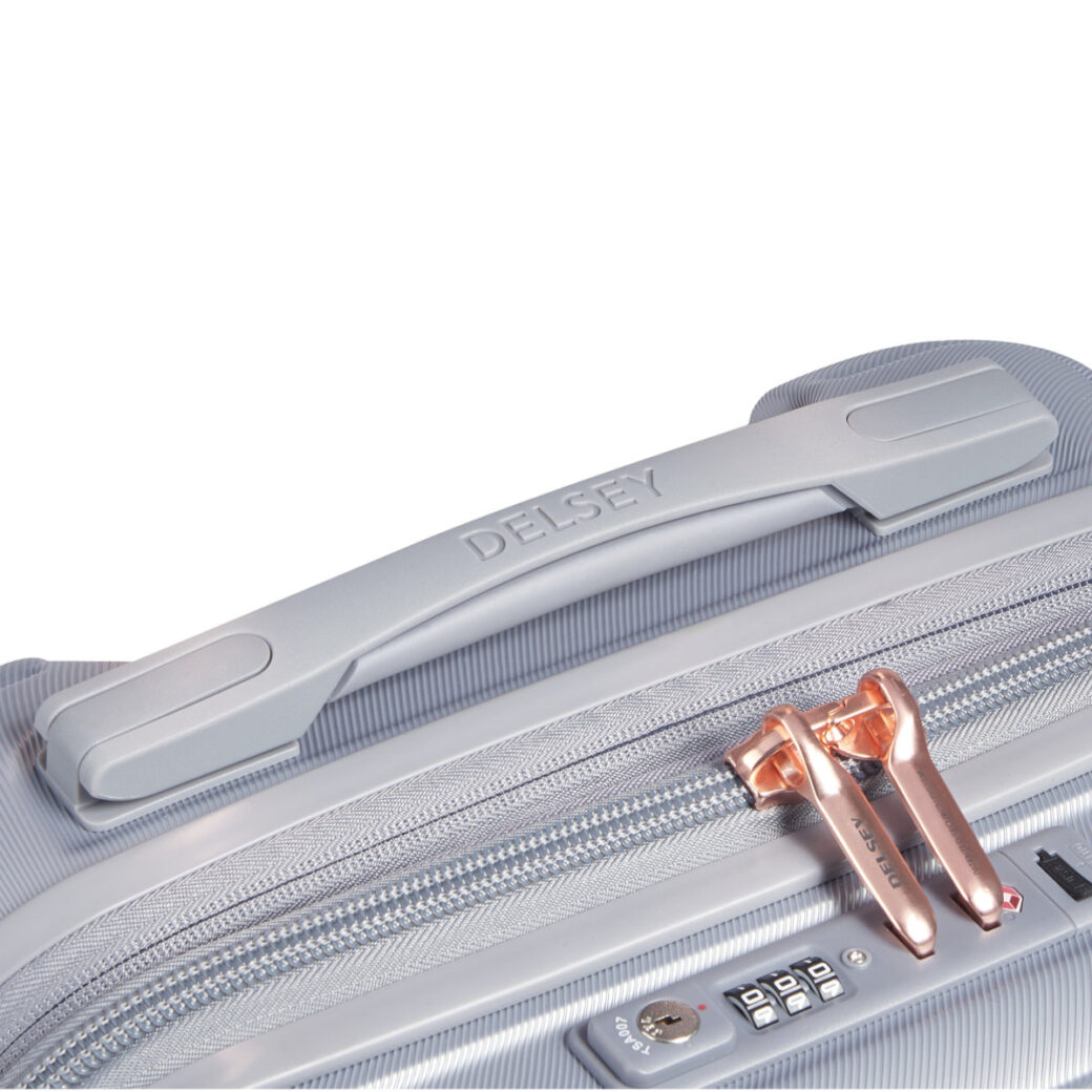 DELSEY SHADOW 5.0 55CM 4DW CABIN TROLLEY CASE -SILVER - Image 10