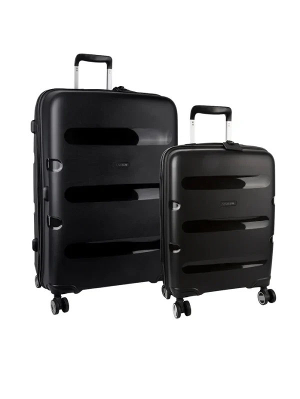 Cellini Cruze 2 Piece Large Travel Set - Black