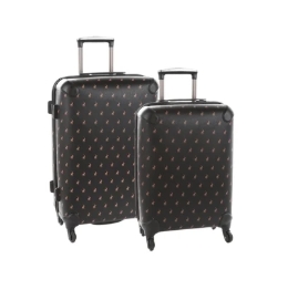 Polo Double pack 2-piece large luggage set -black