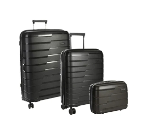 Cellini Microlite 3 Piece Travel Set Black
