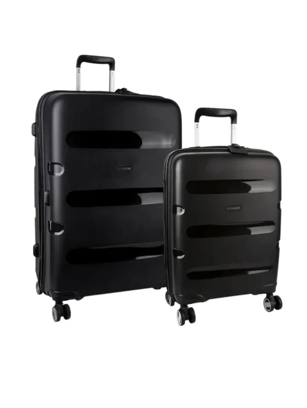 Cellini Cruze 2 Piece Medium travel set -Black