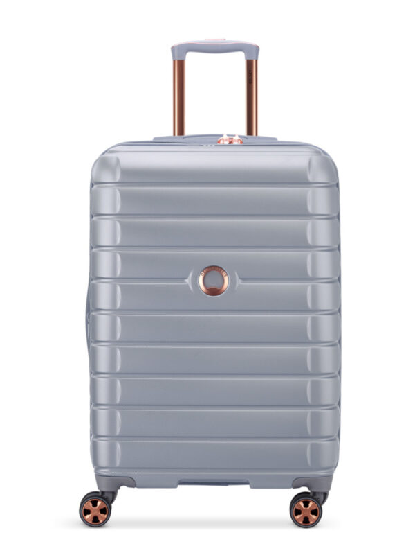 DELSEY SHADOW 5.0 70CM 4DW TROLLEY CASE -SILVER