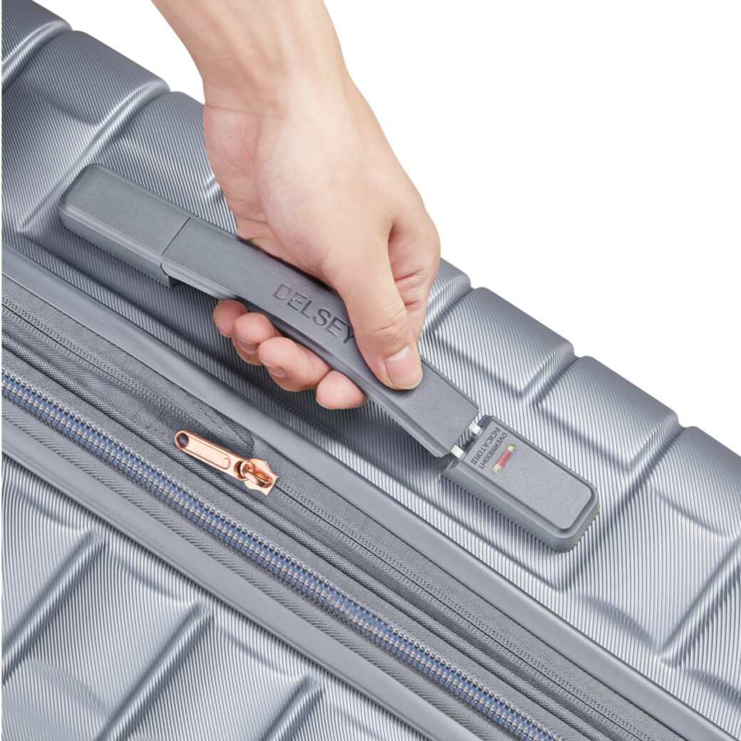 DELSEY SHADOW 5.0 70CM 4DW TROLLEY CASE -SILVER - Image 6