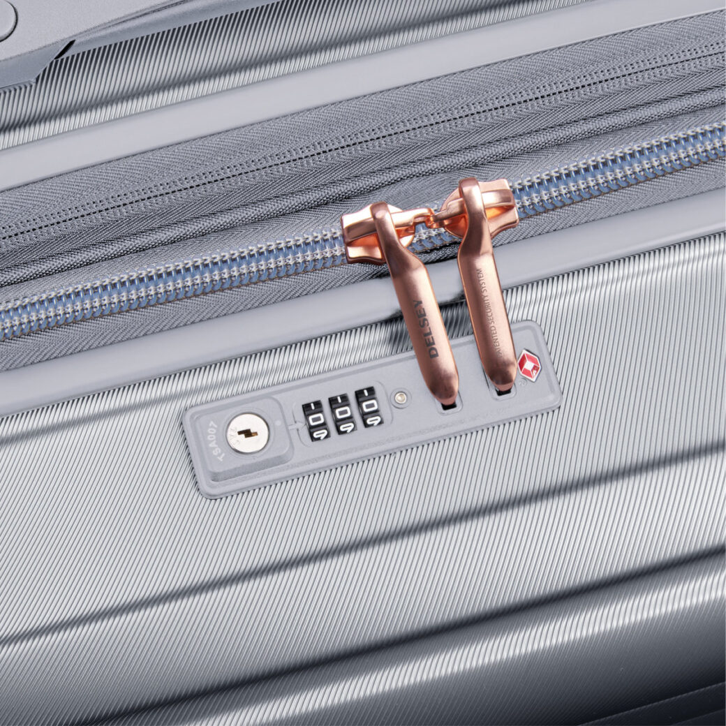DELSEY SHADOW 5.0 70CM 4DW TROLLEY CASE -SILVER - Image 8