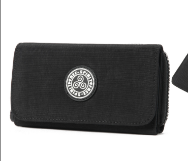 Free Spirit -Crinkle Collection: Medium Zip Flap Purse - Ocean